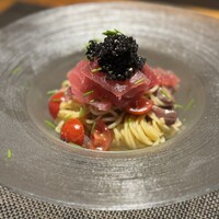 イタリア産　キャビア　本マグロ　冷製カッペリーニ