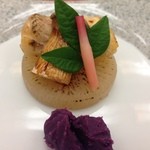 木都里亭 - 紫イモ＋クリームチーズ、大根＋マッタケ＋魚？