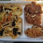 日本亭 - 料理写真:野菜炒めとから揚げ(890円)です。