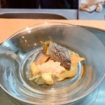 くずし割烹 樋ぐち - 季節野菜の煮浸し カシューナッツ添え