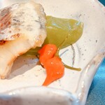 くずし割烹 樋ぐち - 焼き物  ヒラマサ   唐辛子の1種   全く辛くはない処理