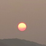 そば処 はないかだ - 三瓶そばにトッピングしてみたい黄身サマのよーな朝日ヽ(´ー｀)ノ　※早朝ウォーキングより