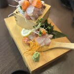 Shizuoka Oden Seafood Washoku Izakaya Gottsuan Desu. - 彩り海鮮升こぼれ、