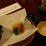 渡風亭 - 揚げ物（長寿を願う海老）