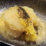 薪鳥新神戸 - 白菜の煮浸し