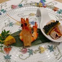 礼華　青鸞居 - 一口前菜三種盛り合わせ②