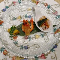 礼華　青鸞居 - 一口前菜三種盛り合わせ①