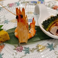礼華　青鸞居 - 一口前菜三種盛り合わせ③