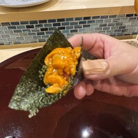 鮨 富海 - 大トロとウニの間に海ぶどう｡濃厚+濃厚に食感と塩味｡