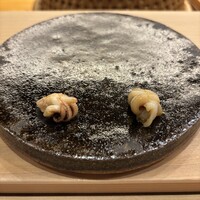 すし処 睦月 - 新いか(すみいか)ゲソ生と焼き