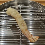 てんぷら 下村 - 車海老（二尾目)