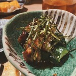 うなぎ 目白ぞろ芽 - 同行者が大好きなウザク。私は骨せんをぽりぱりと。