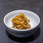 イナカーザ - 2025.9 北海道産蒸しツブ貝のトラパネーゼ白龍（三輪山本の手延べそうめん）