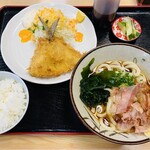 山乃井 - 料理写真:「アジフライセット」1,000円税込み♫