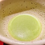 銀座 しのはら - 〆の抹茶