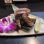 活魚寿司　賞味 - 牛タン焼き