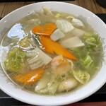 中華ラーメン 味来 - 料理写真:ぷりぷり海老の塩ラーメン1,000円