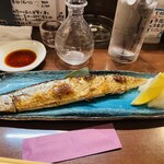 うまいもの処 あべお - 秋刀魚塩焼き、今季2尾目