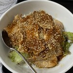 華苑 - Sセットの豚ロースしょうが焼き丼
