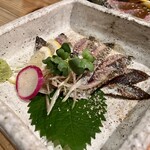 居酒屋はまちゃん - 締めサンマの炙り刺し