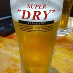 七輪焼肉 安安 - アサヒスーパードライ270円