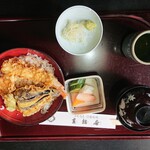 直指庵 - 天丼とそばセット
