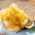 甑フルーツ園 - かき氷 パッションフルーツ　850円