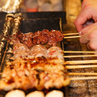 紀州備長炭使用の炭火地鶏焼き鳥でおもてなし♪