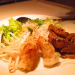 豚肉と揚げ春巻きつけビーフン