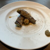 鉄板焼 摩天楼 東京スカイツリー・ソラマチ店 - なすの肉巻き