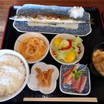 カタヤマ - さんまジンギスカン定食(お値段お任せ)