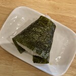 広島つけ麺 笑也  - 具なしおにぎり150円