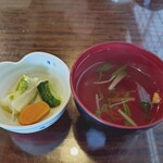 川京 - 漬物♪お吸い物