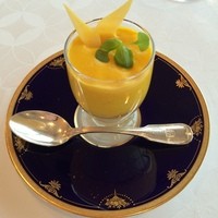 レストラン シャンボール - ムール貝のロワイヤルと軽いカボチャのクリーム