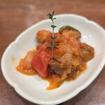 洋風居酒屋 民酒党 - お通し（ラタトゥイユ）