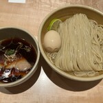 迂直 - 味玉醤油つけ麺@1550円 ※麺大盛