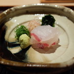 神楽坂 石かわ - お造り 鯛 2014.10.1x