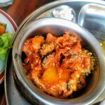 インド食堂 ふたば - 苦瓜とじゃがいものサブジが絶品でした