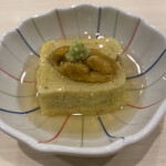 うにむらかみ - うに乗せふわとろ 出し巻き玉子