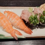 いろはにほへと - 寿司（エビとねぎとろ）