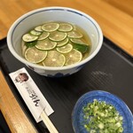 ふる里うどん  - へべすうどん 800円