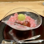 日本料理 鷹光 - 水物:蟠桃・クイーンルージュ