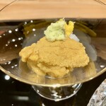 日本料理 鷹光 - お造り:雲丹・烏賊