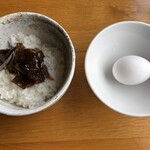 麺 㐂色 - 真昆布佃煮TKG