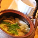 蕎麦切 森の - 鴨団子土瓶蒸し　美味し！