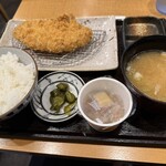 とんかつ 大吉 - ランチメニュー　とんかつ定食¥1,300+納豆¥110