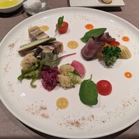 フレンチレストラン にき亭 そごう横浜店 - 前菜　鴨肉と秋刀魚
