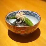 いざかや しん - 茄子とオクラの揚げ浸しです(o^^o)