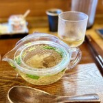 Ramen FeeL - スープ出汁割り（焼きアゴ、昆布）と小麦茶✨✨