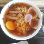 駅そば そば・うどん八起家 - ラーメン大盛り真上から